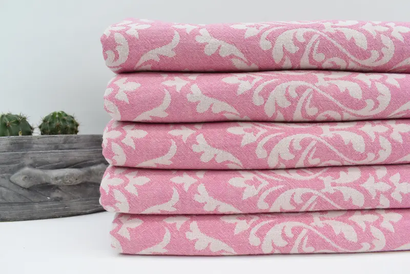 68x36 Cotton Baroque Towel, Turkish Towel Bulk, Organic Turkish towel, Spa Towel, Beach Towel Bulk, Hammam towel, Bachelorette Party Favors Beach - 3