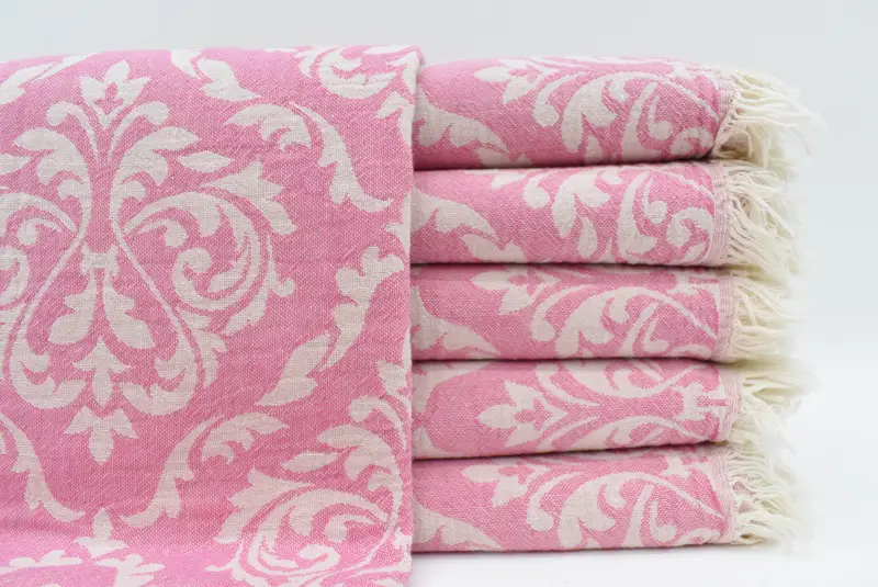 68x36 Cotton Baroque Towel, Turkish Towel Bulk, Organic Turkish towel, Spa Towel, Beach Towel Bulk, Hammam towel, Bachelorette Party Favors Beach - 1