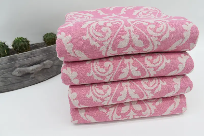 68x36 Cotton Baroque Towel, Turkish Towel Bulk, Organic Turkish towel, Spa Towel, Beach Towel Bulk, Hammam towel, Bachelorette Party Favors Beach - 8