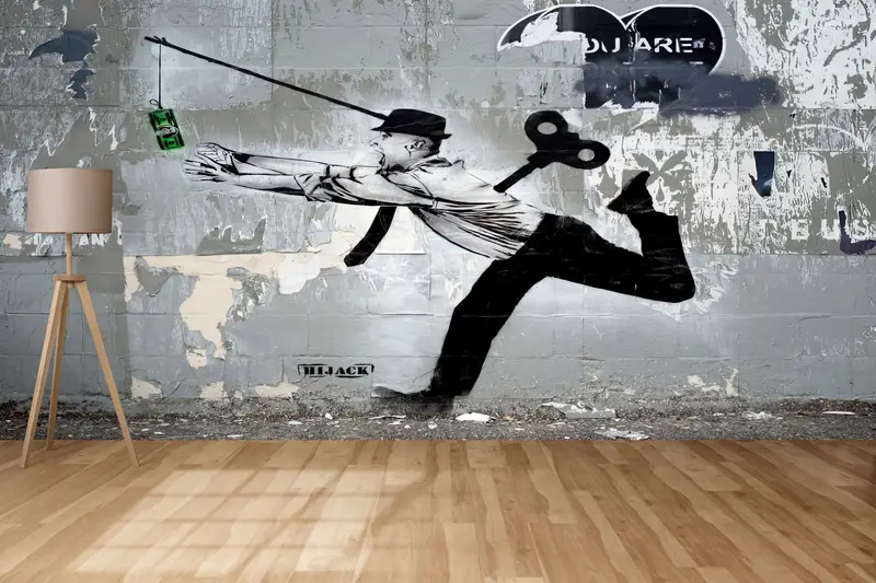 Zarif Baskılı Duvar Kağıdı: Kaçırma Para Sevgilisi Adam Teması