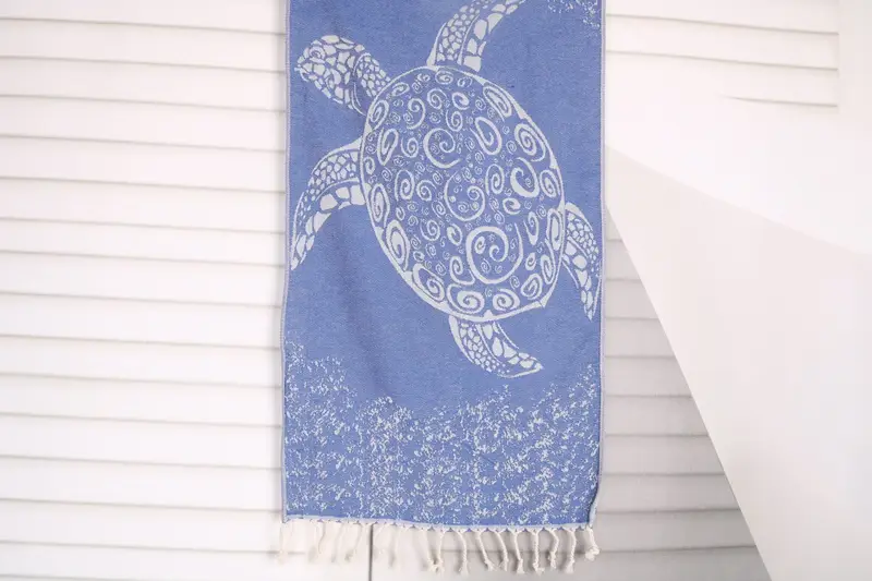 Engagement Gift, Monogram Hand Towel, 36x18 Cotton Carretta Patterned Towel, Turkish Tea Towel, Turkish Towel Hand Towel, Custom Turkish Towel - 1