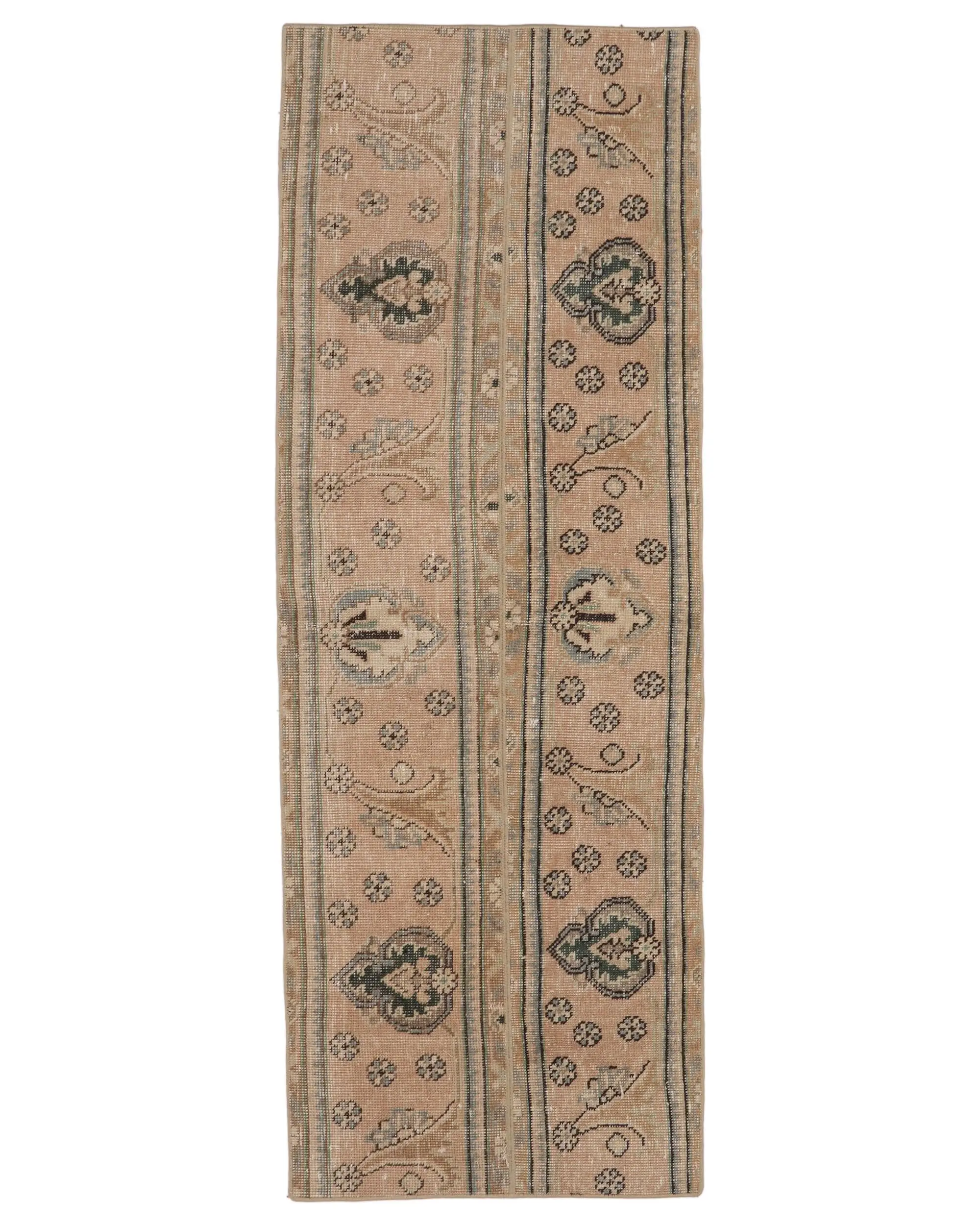 Beige & Blue Camouflage Rug, 2,3x6,4 ft Chic Decor - 1