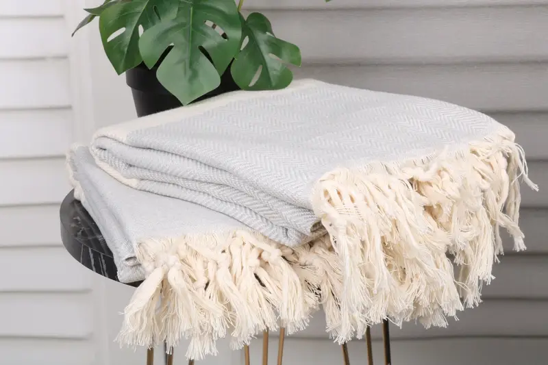 Bridal Shower Favors, Personalized Turkish Towel, Custom Wedding Towel, Employee Gifts, Custom Wedding Gifts, 70x40 Cotton Herringbone Towel - 3