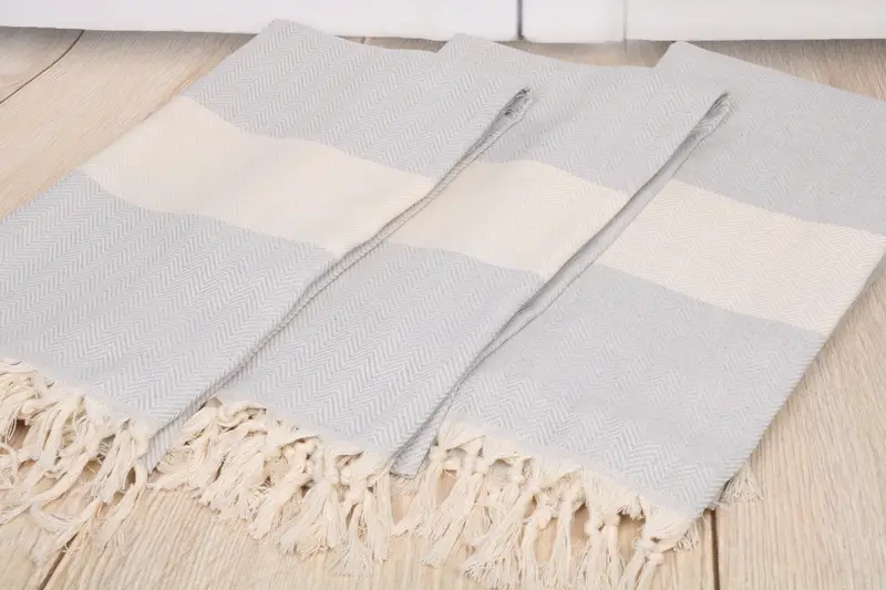Bridal Shower Favors, Personalized Turkish Towel, Custom Wedding Towel, Employee Gifts, Custom Wedding Gifts, 70x40 Cotton Herringbone Towel - 6