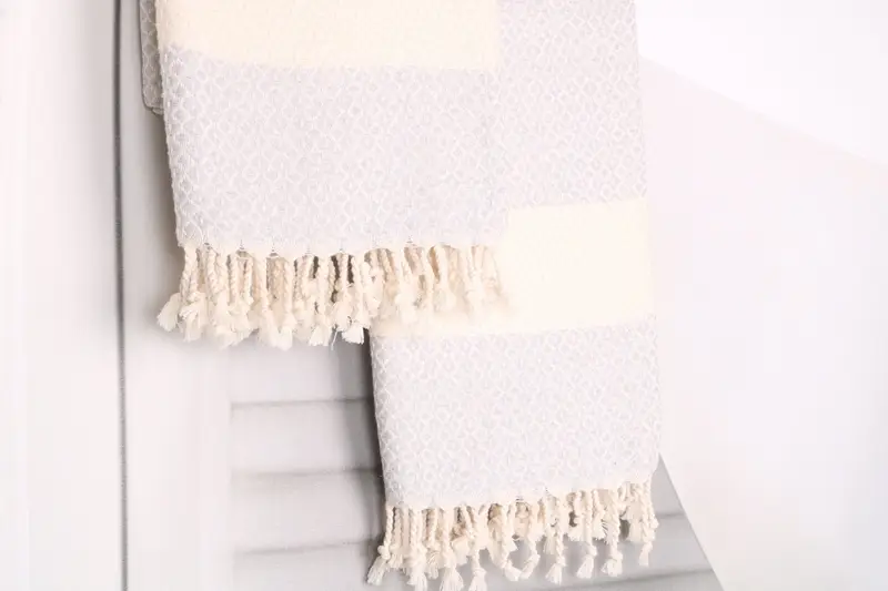 Spa Gift Towel, Luxury towel, Wedding Gifts Towel, Christmas Favors, Turkish bath towel, 70x40 Cotton Geometric Towel, Embroidered Beach Towel - 8