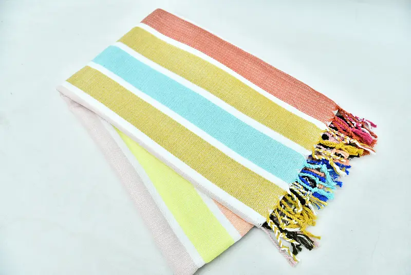 Quick-Dry Beach Towel, Pool Towels, Personalized Gift, 76x40 Cotton Striped Towel, Spa Gift, Monogram Turkish Bath Towel, Monogram Beach Towel - 6