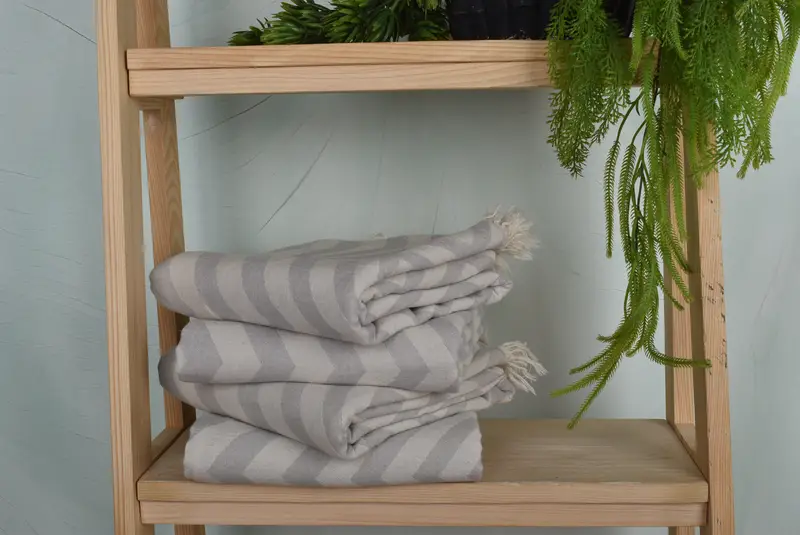 Hammam Towel USA, Pool Towels, Peshtemal Towel, Gift For Her, Employee Gifts, Turkish Towel Set, 70x40 Cotton Zigzag Design Towel, Turkish towel - 7