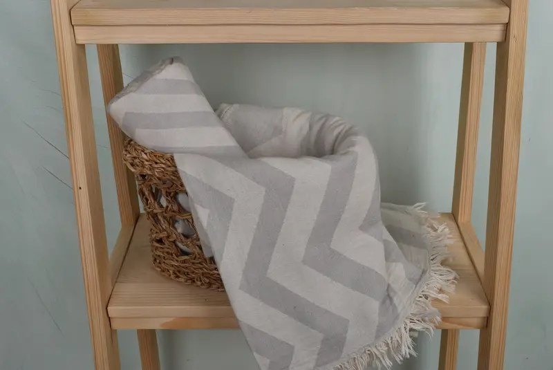 Hammam Towel USA, Pool Towels, Peshtemal Towel, Gift For Her, Employee Gifts, Turkish Towel Set, 70x40 Cotton Zigzag Design Towel, Turkish towel - 4