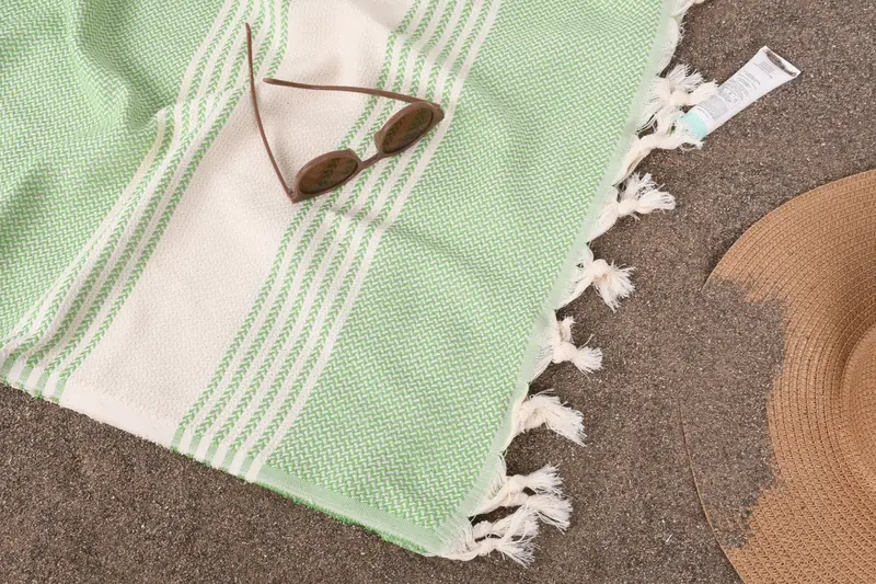 Home Decor Gifts, Summer Towel, Personalized Turkish Towel, Gift For Boyfriend, Fouta towel, Bachelorette Favors Beach, 70x40 Cotton Striped Towel - 7