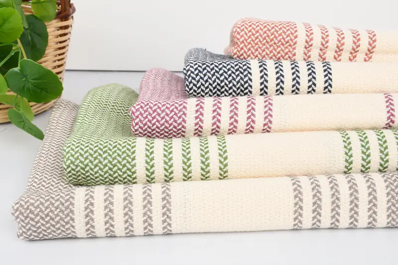 Home Decor Gifts, Summer Towel, Personalized Turkish Towel, Gift For Boyfriend, Fouta towel, Bachelorette Favors Beach, 70x40 Cotton Striped Towel - 4