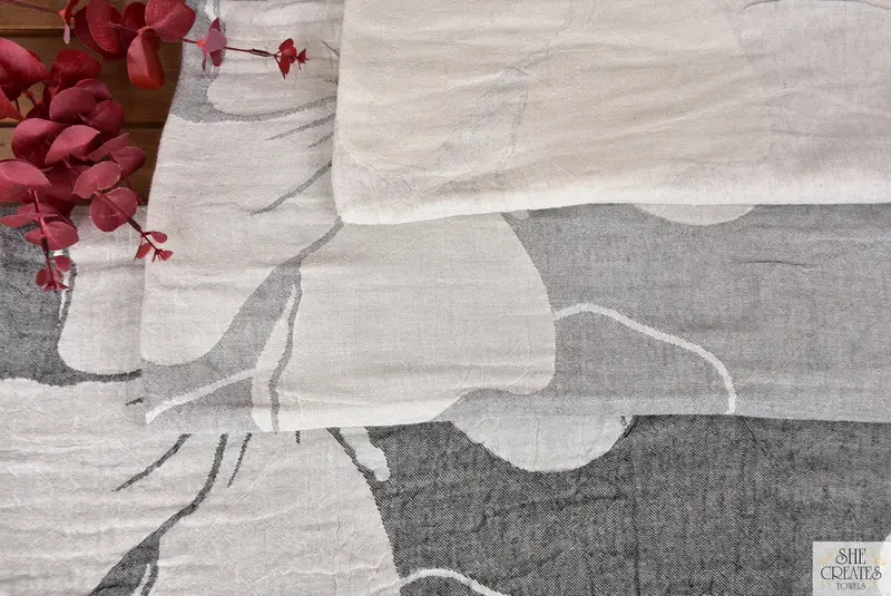 68x40 Cotton Floral Patterned Towel, Personalized Towel, Beach Towel Bulk, Embroidered Towel, First Wedding Anniversary Gift, House Warming Gift - 5