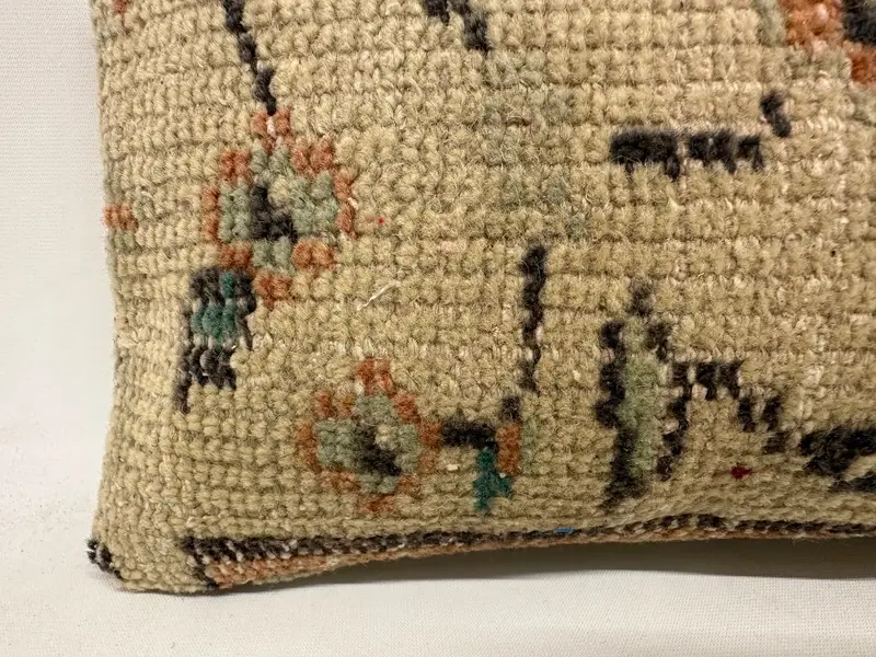 Pillow for Sofa, 8x16 Beige Pillow Cover, Turkish Pillow, Vintage Kilim Throw Pillow, Decorative Cushion Case, Cushion Cover, Pet Pillow Cover - 2