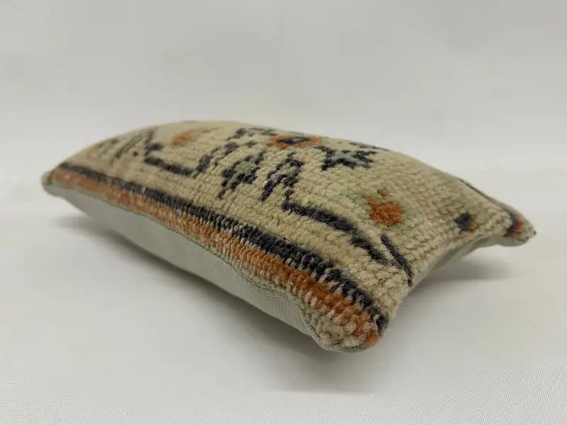 Pillow for Sofa, 8x16 Beige Pillow Cover, Turkish Pillow, Vintage Kilim Throw Pillow, Decorative Cushion Case, Cushion Cover, Pet Pillow Cover - 6