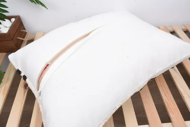 Handmade Kilim Cushion, Boho Pillow Sham Cover, Morroccon Kilim Cushion Cushion, Pillow, 20x28 White Cushion Cover, Gift Pillow - 8
