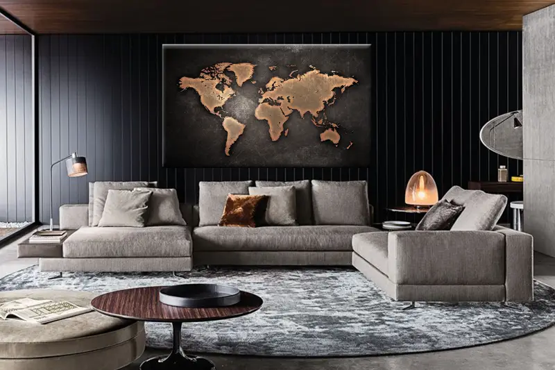 World Map Decor, Large World Map, Travel Art, Map Canvas, World Map Canvas, Extra Large Wall Art, Travel Poster, Push Pin Canvas,Print Map - 2