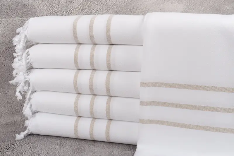 Gift For Wedding Day, Luxury towel, Personalized Gift For Her, Monogrammed Beach Towel, Beach Towel Bulk, 70x40 Cotton Striped Towel, Soft towel - 1