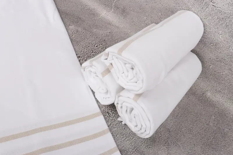 Gift For Wedding Day, Luxury towel, Personalized Gift For Her, Monogrammed Beach Towel, Beach Towel Bulk, 70x40 Cotton Striped Towel, Soft towel - 8