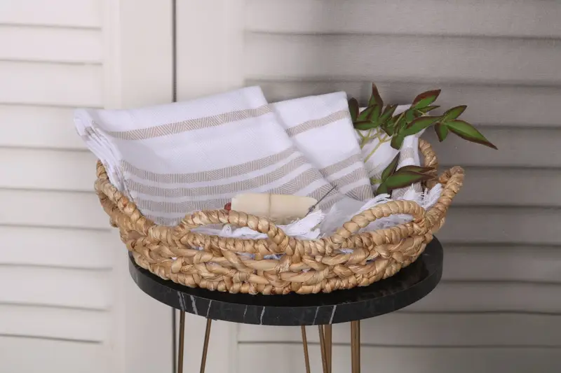 Beach Wedding Favor, 36x24 Cotton Herringbone Towel, Wedding Gift, Holiday Towel, Spa Gift, Bathroom Towels, Housewarming Gift, Turkish Tea Towel - 5