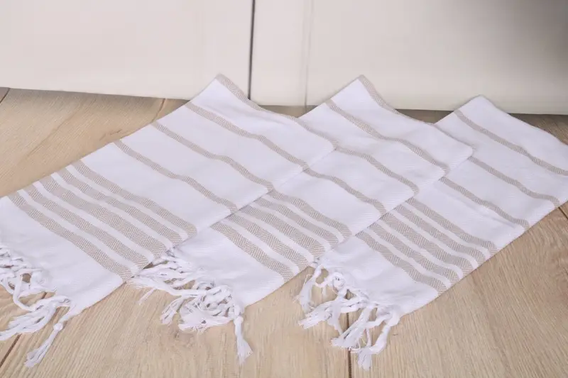 Beach Wedding Favor, 36x24 Cotton Herringbone Towel, Wedding Gift, Holiday Towel, Spa Gift, Bathroom Towels, Housewarming Gift, Turkish Tea Towel - 6