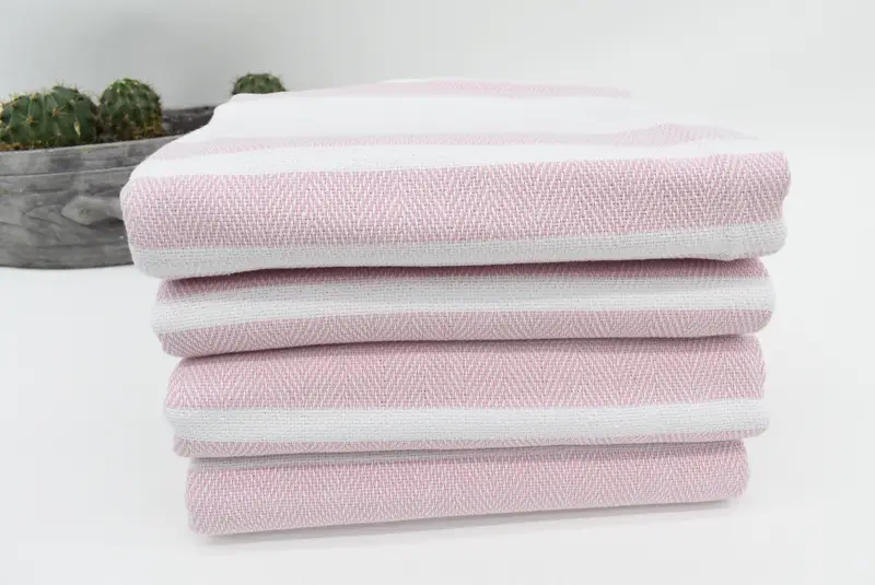 Gym Towel, Sand-resistant towel, Hammam towel, Employee Gifts, Embroidered Towel, Bachelorette Party Gifts For Bride, 70x40 Cotton Herringbone Towel - 7