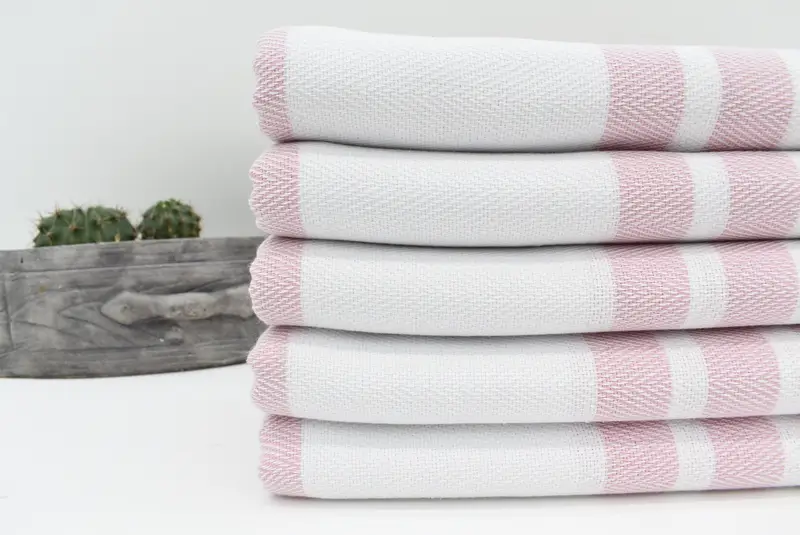 Gym Towel, Sand-resistant towel, Hammam towel, Employee Gifts, Embroidered Towel, Bachelorette Party Gifts For Bride, 70x40 Cotton Herringbone Towel - 2