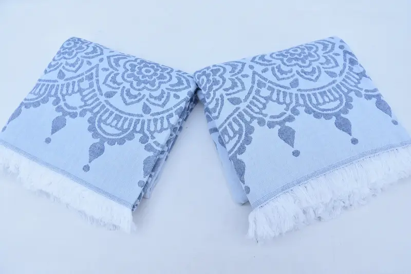 Custom Wedding Gift From Bridesmaid, Embroidered Towel, 70x40 Cotton Floral Patterned Towel, Anniversary Gift For Her, Luxury towel, Custom Gift - 5