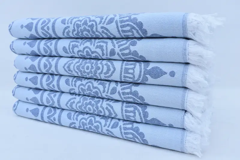 Custom Wedding Gift From Bridesmaid, Embroidered Towel, 70x40 Cotton Floral Patterned Towel, Anniversary Gift For Her, Luxury towel, Custom Gift - 4