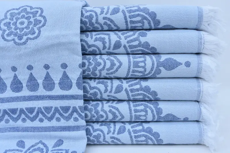 Custom Wedding Gift From Bridesmaid, Embroidered Towel, 70x40 Cotton Floral Patterned Towel, Anniversary Gift For Her, Luxury towel, Custom Gift - 2