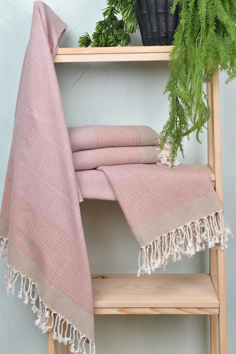 Handmade Gift, Monogram Beach Towel, 64x40 Cotton Diamond Towel, Organic Turkish towel, Personalized Gift For Her, Personalized Turkish Beach Towel - 5