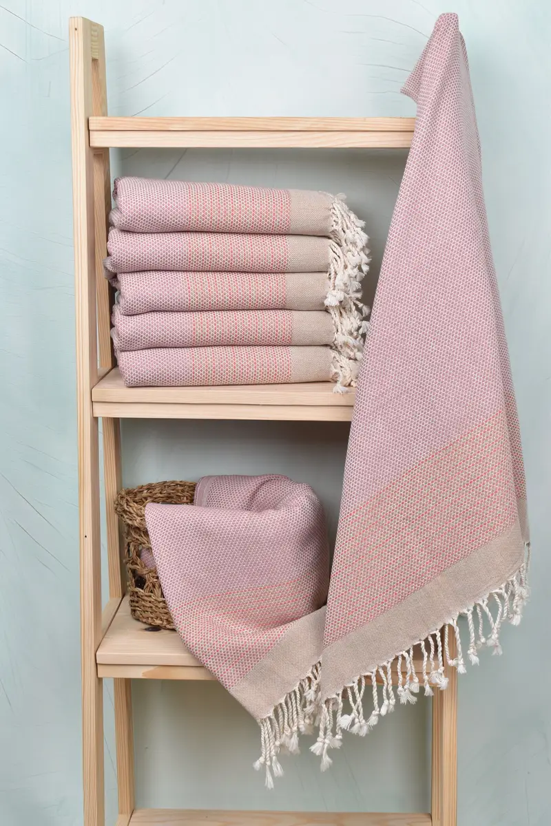 Handmade Gift, Monogram Beach Towel, 64x40 Cotton Diamond Towel, Organic Turkish towel, Personalized Gift For Her, Personalized Turkish Beach Towel - 2