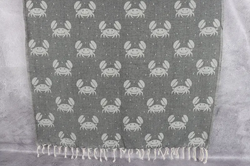 Bachelor Towel, Absorbent towel, Personalised Gift, Gym Towel, 68x40 Cotton Crab Design Towel, Bachelorette Party Gifts, Beach Towel Bulk - 8