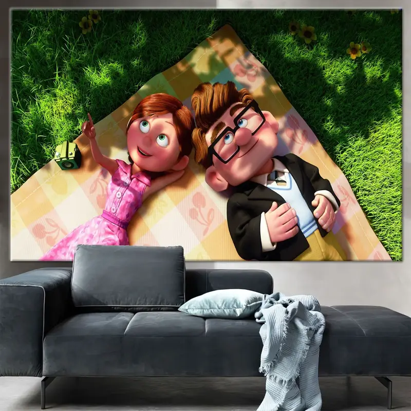 Carl and Ellie、Up Movie Poster、Valentine Love Gift、Up Movie Wall Art、Up Movie Canvas、Cartoon Wall Art、Up Movie Print、Carl Fredricksen - 10