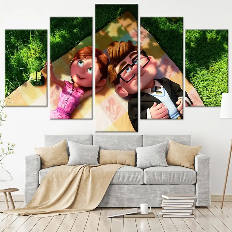 Carl and Ellie、Up Movie Poster、Valentine Love Gift、Up Movie Wall Art、Up Movie Canvas、Cartoon Wall Art、Up Movie Print、Carl Fredricksen - 4