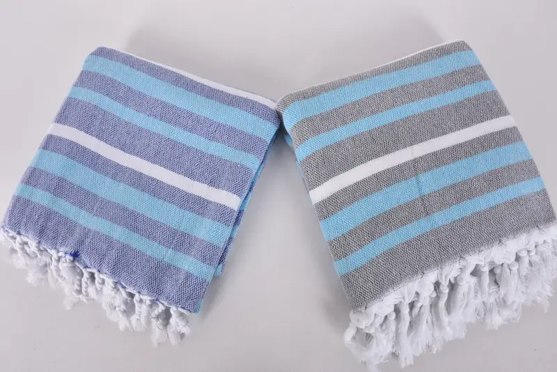 Beach Towel Bulk, Gift For Him, Pool Towels, Organic cotton Turkish peshtemal towel, 70x40 Cotton Striped Towel, Hammam towel, Christmas Favors - 7