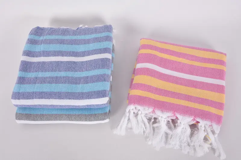 Beach Towel Bulk, Gift For Him, Pool Towels, Organic cotton Turkish peshtemal towel, 70x40 Cotton Striped Towel, Hammam towel, Christmas Favors - 8