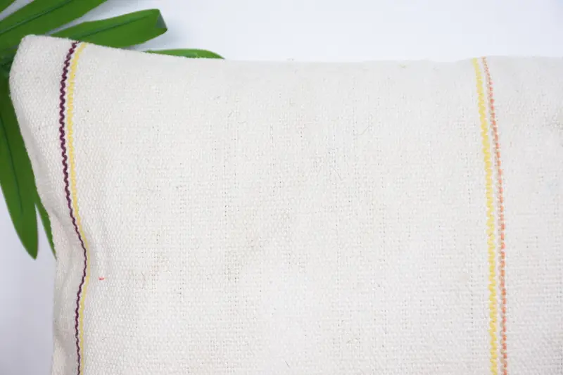 Boho Pillow Sham Cover, Ethnical Kilim Rug Pillow, Outdoor Patio Pillow, Cushion, 10x20 White Pillow Case, Home Decor Pillow - 2