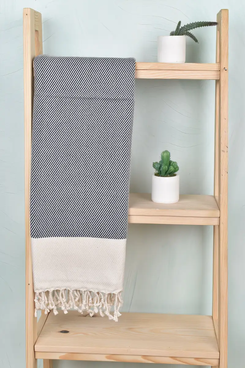 Gym Towel, Wedding Day Gift For Bride, 70x40 Cotton Striped Towel, Bridesmaid Gift Towel, Large Turkish Towel, Bachelorette Party Decorations - 8