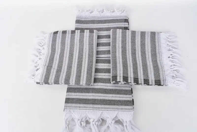 Custom Towel Beach, Summer Gift, 70x40 Cotton Striped Towel, Monogram Beach Towel, Gift For Him, Summer Gift Ideas, Bachelor Towel, Home Decor Towel - 6