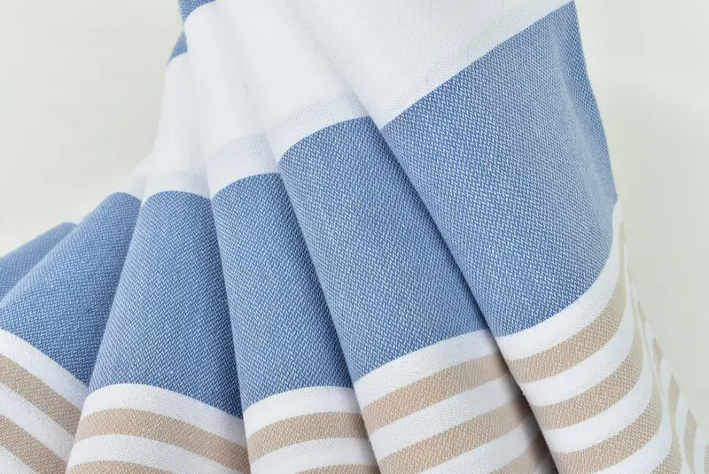 Peshtemal Towel, 70x40 Cotton Striped Towel, Custom Gift, Peshtemal Towel USA, Housewarming Gift, Grandma Gift, Gym Towel, Absorbent Turkish towel - 5