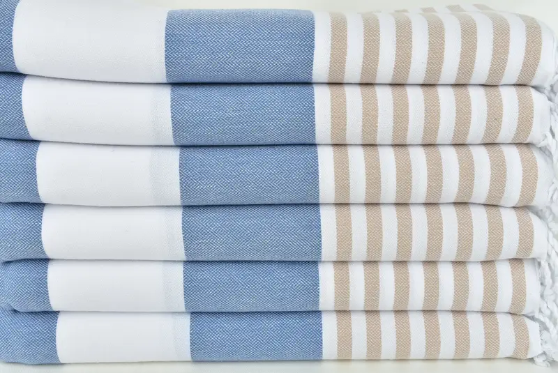 Peshtemal Towel, 70x40 Cotton Striped Towel, Custom Gift, Peshtemal Towel USA, Housewarming Gift, Grandma Gift, Gym Towel, Absorbent Turkish towel - 2