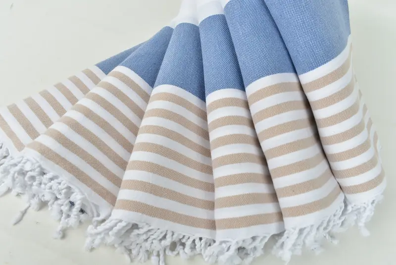 Peshtemal Towel, 70x40 Cotton Striped Towel, Custom Gift, Peshtemal Towel USA, Housewarming Gift, Grandma Gift, Gym Towel, Absorbent Turkish towel - 4