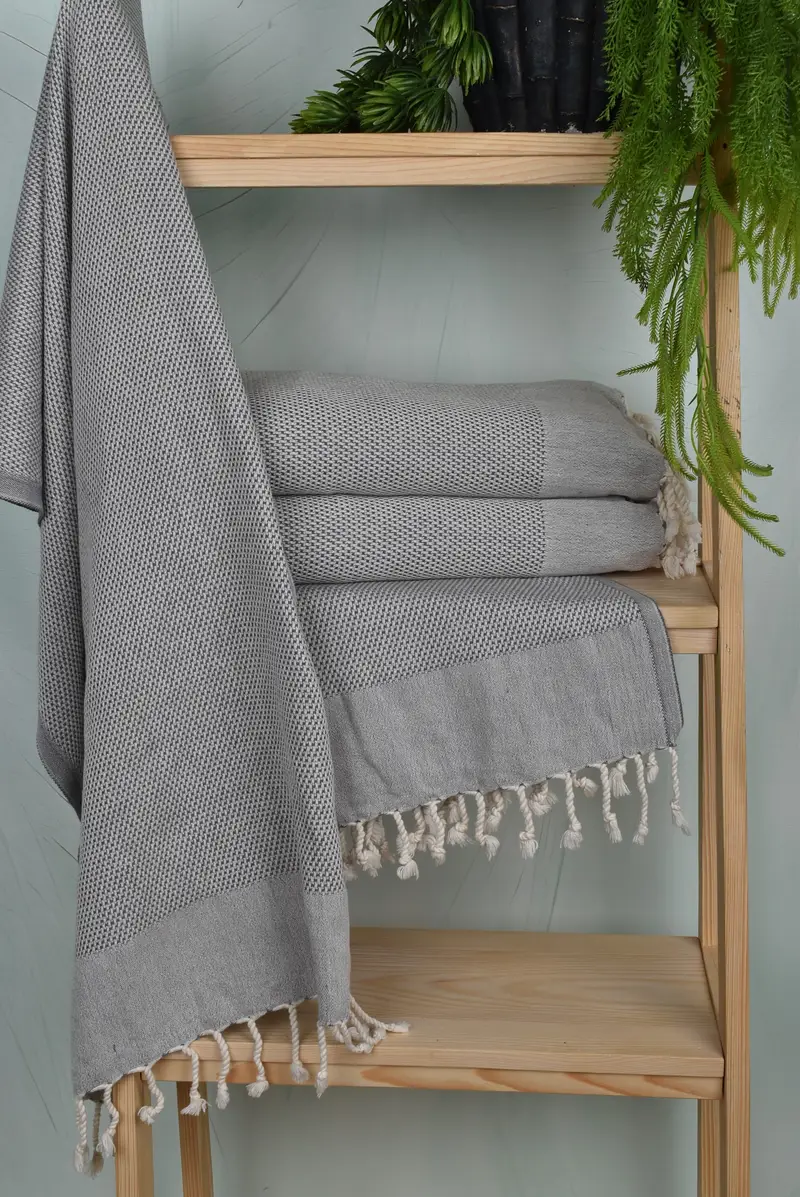 Bathroom Towels, Monogram Hand Towel, Guest Towel, Monogram Kitchen Towel, 44x24 Cotton Polka Dot Towel, Personalized Wedding Gift For Couple - 6