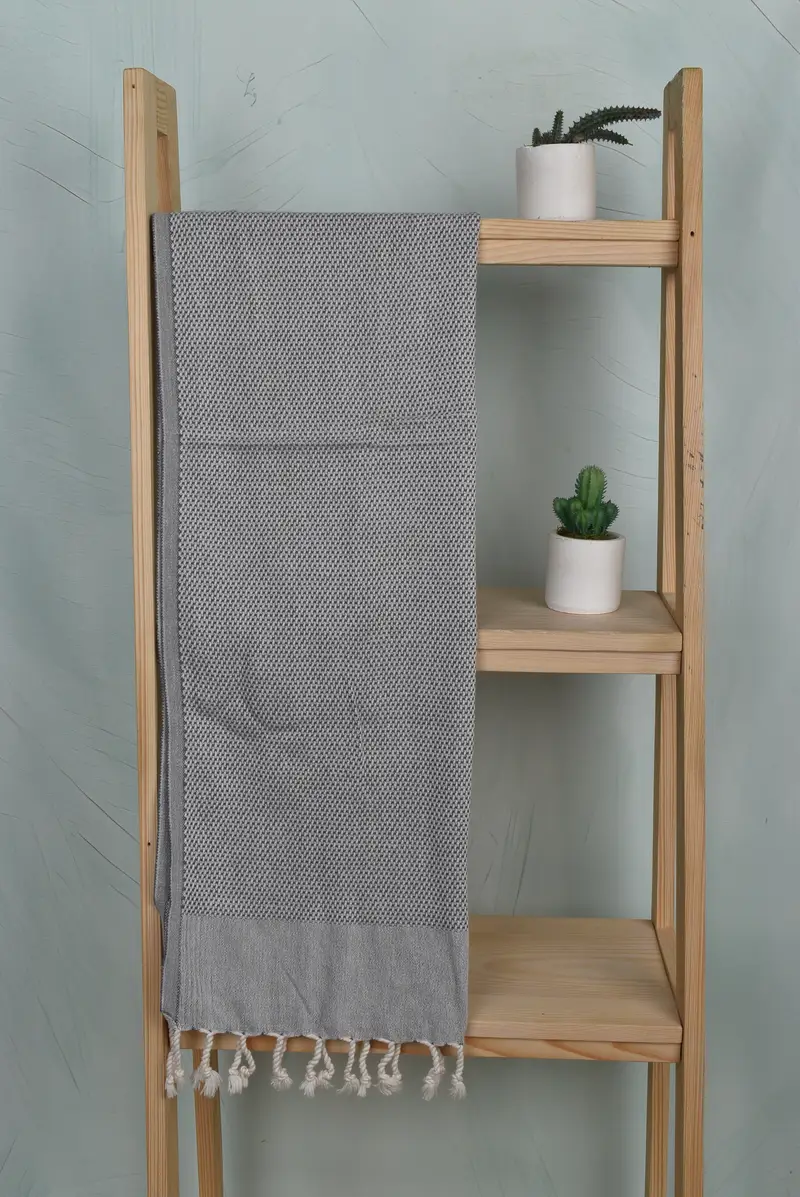 Bathroom Towels, Monogram Hand Towel, Guest Towel, Monogram Kitchen Towel, 44x24 Cotton Polka Dot Towel, Personalized Wedding Gift For Couple - 8