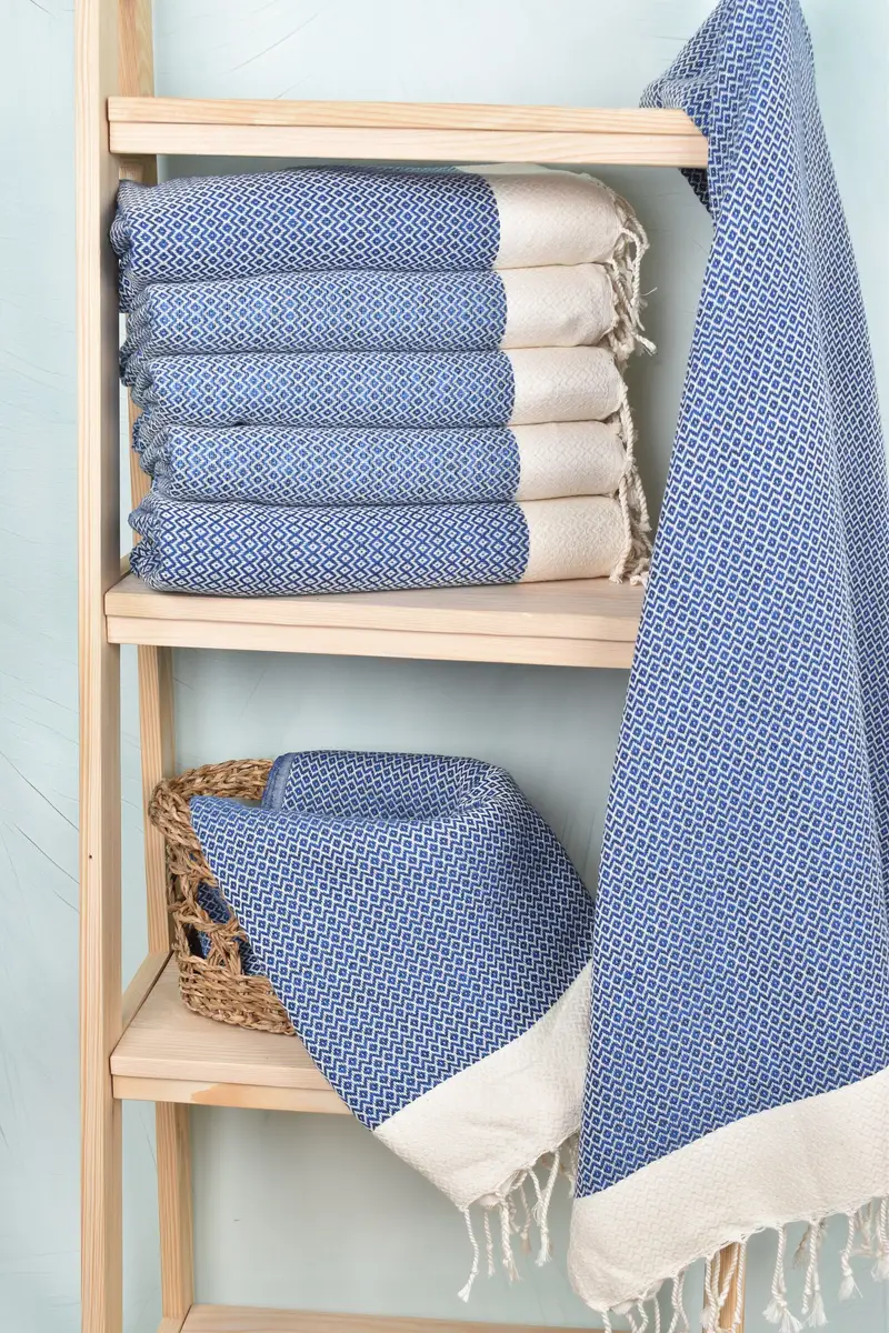 Wedding Gifts Towel, Bridesmaid Favors, Turkish Bath Towel Set, 76x36 Cotton Diamond Towel, Hammam towel, Wedding Gift, Turkish Beach Towel Monogram - 3