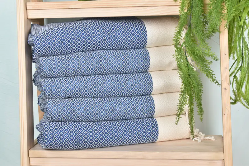 Wedding Gifts Towel, Bridesmaid Favors, Turkish Bath Towel Set, 76x36 Cotton Diamond Towel, Hammam towel, Wedding Gift, Turkish Beach Towel Monogram - 1