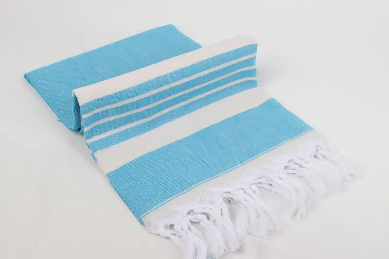 Turkish towel, Handmade Gift, 70x40 Cotton Striped Towel, Organic Cotton Towel, Miami Bachelorette Party Favors, Embroidery Towels, Absorbent towel - 6