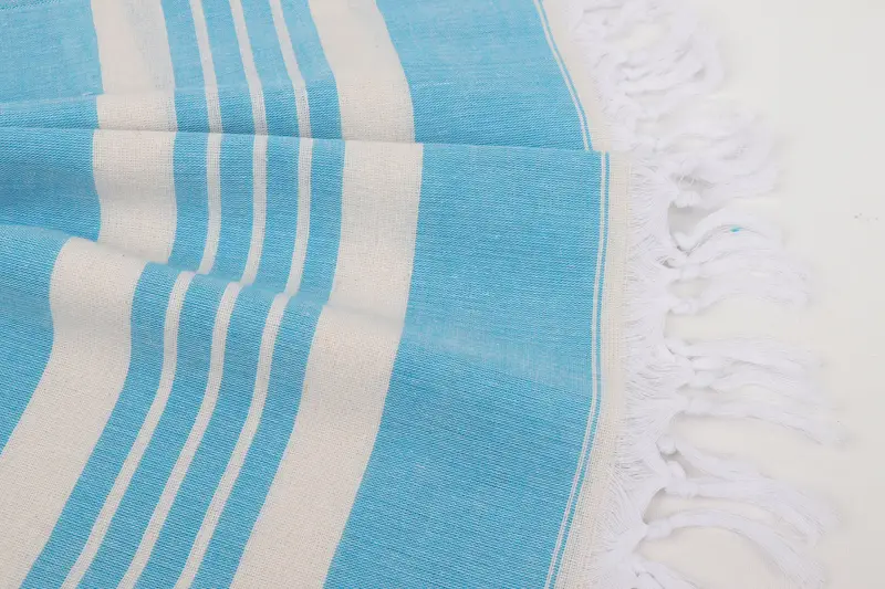 Turkish towel, Handmade Gift, 70x40 Cotton Striped Towel, Organic Cotton Towel, Miami Bachelorette Party Favors, Embroidery Towels, Absorbent towel - 8