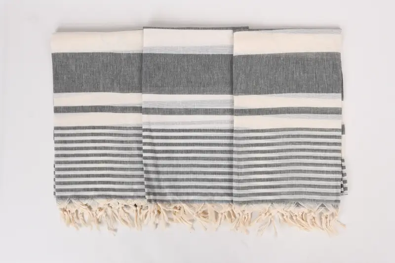 Monogram Towels, Quick-dry towel, Memorial Gift, Bachelorette Gifts, Beach Towel Monogram, 70x40 Cotton Striped Towel, Personalized Turkish Towel - 7