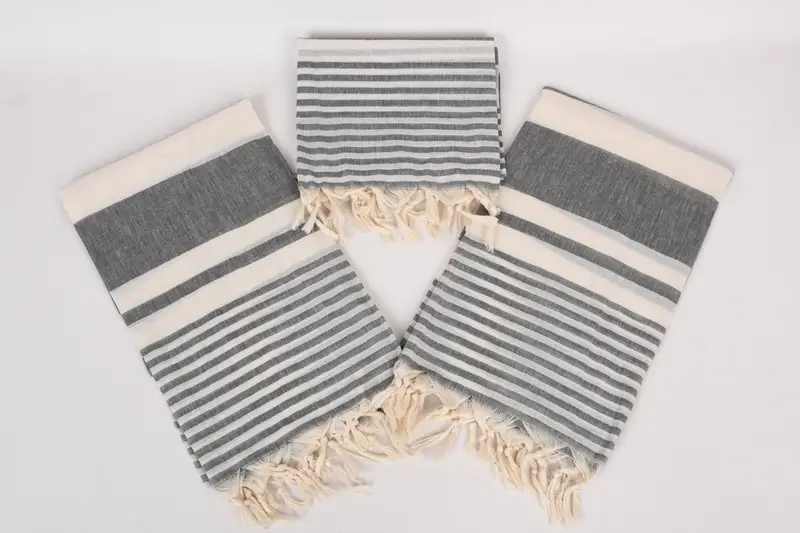 Monogram Towels, Quick-dry towel, Memorial Gift, Bachelorette Gifts, Beach Towel Monogram, 70x40 Cotton Striped Towel, Personalized Turkish Towel - 6