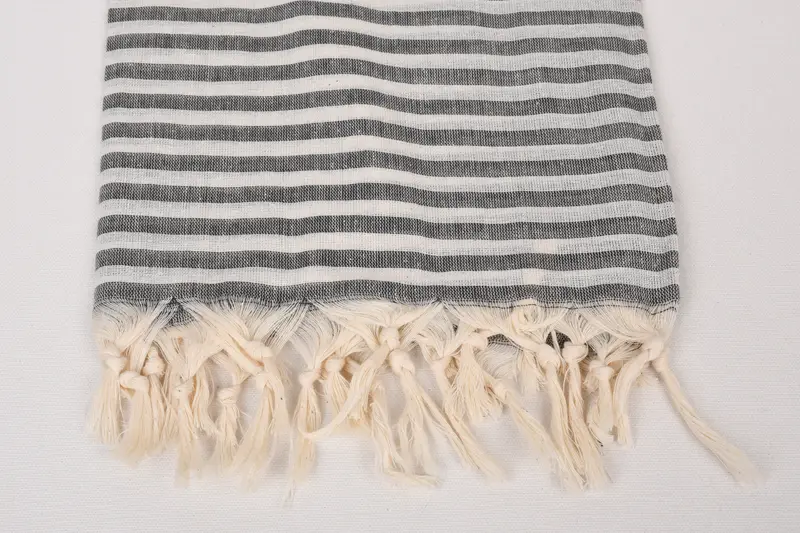 Monogram Towels, Quick-dry towel, Memorial Gift, Bachelorette Gifts, Beach Towel Monogram, 70x40 Cotton Striped Towel, Personalized Turkish Towel - 3